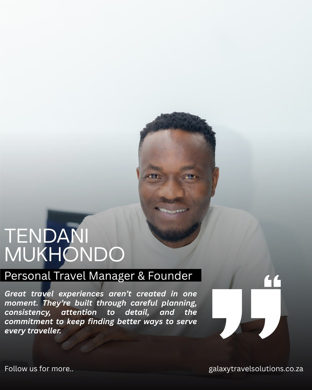 Tendani Mukhondo — Personal Travel Manager & Founder at Galaxy Travel Solutions