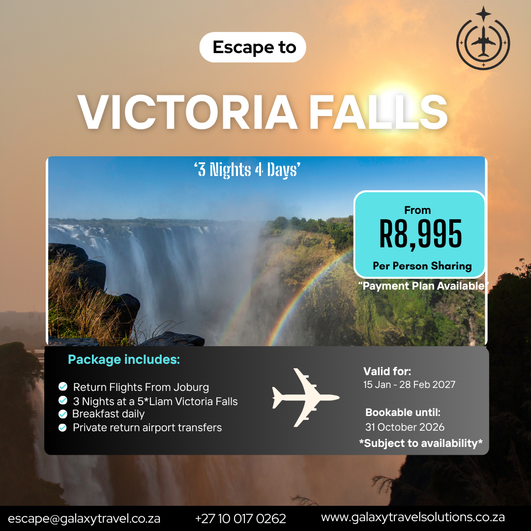 Victoria Falls — 5* Liam travel special